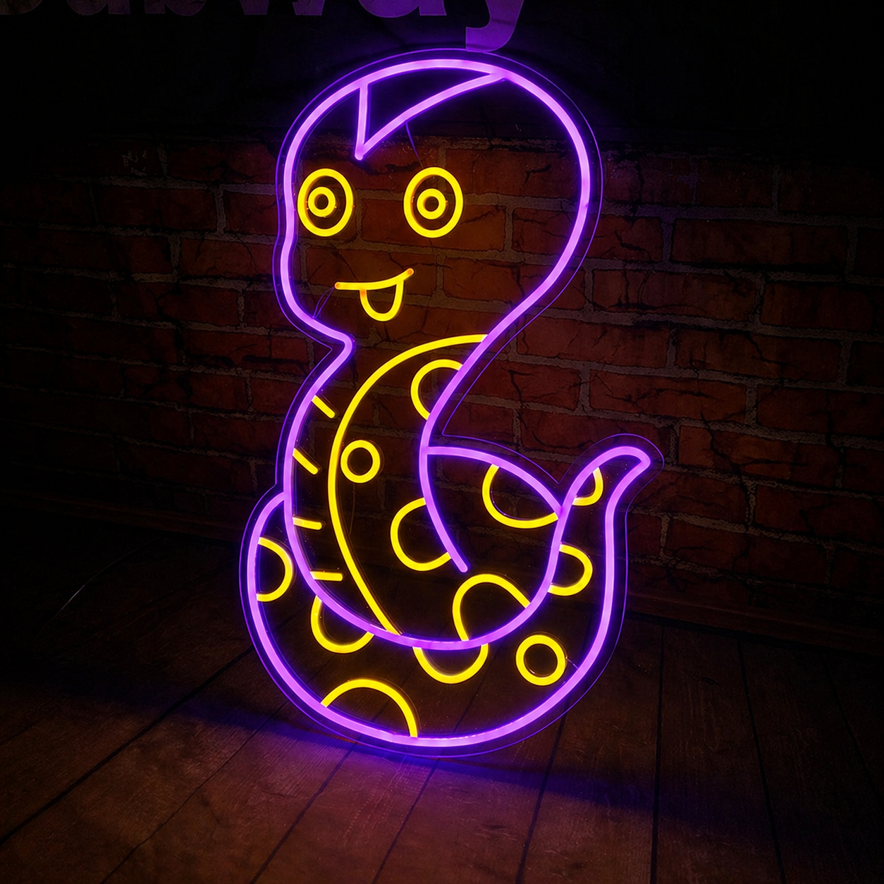 Cute Snake LED Neon Sign Cartoon Animal Neon Light for Kids Room Wall Decor