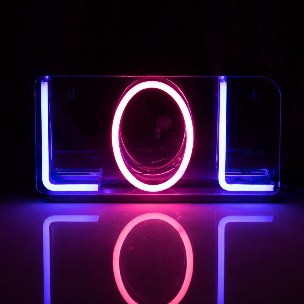 LOL LED Neon Sign for Bedroom Wall Decor Aesthetic Light