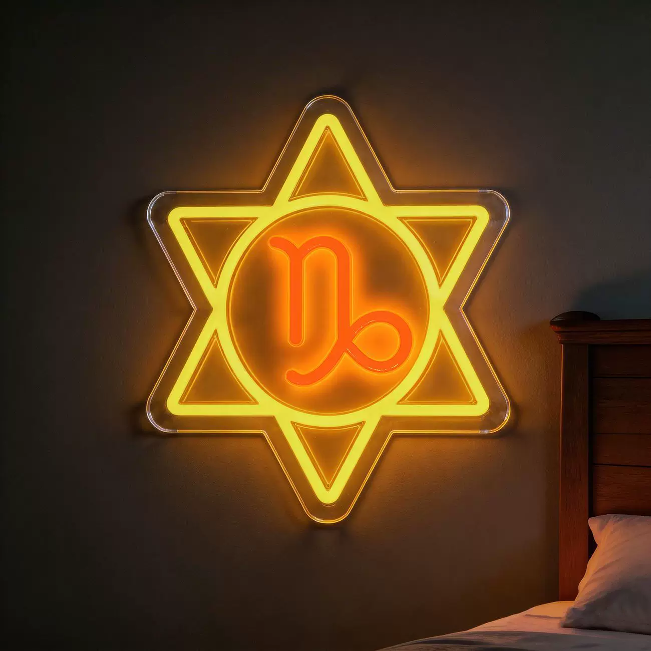 Capricorn Zodiac LED Neon Sign Astrology Horoscope Neon Light Wall Decor for Bedroom Gaming Room
