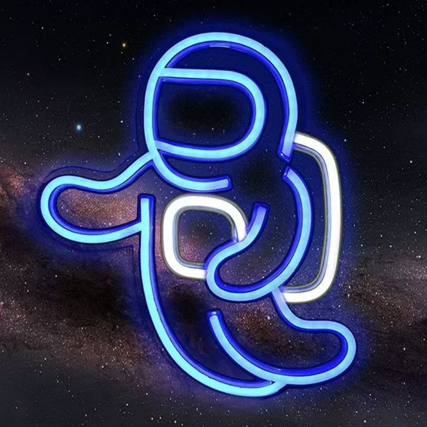 Cute Astronaut LED Neon Sign Space Theme Light for Kids Room Bedroom Wall Decor