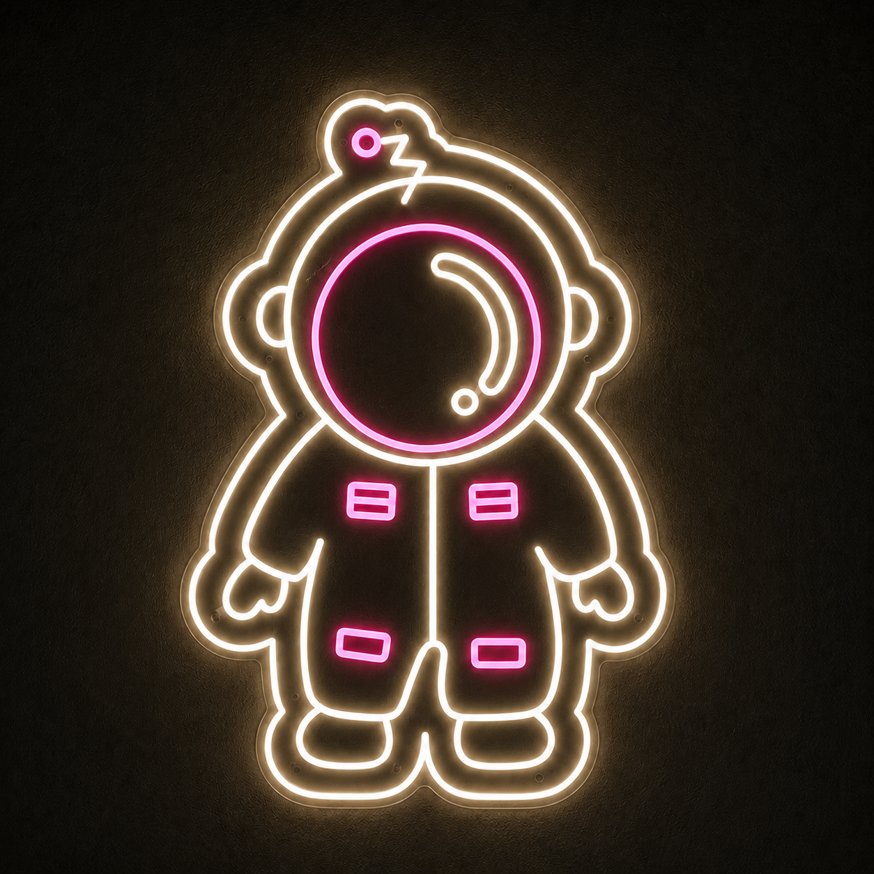 Astronaut LED Neon Sign Blue White Space Neon Light Wall Decor for Bedroom Game Room