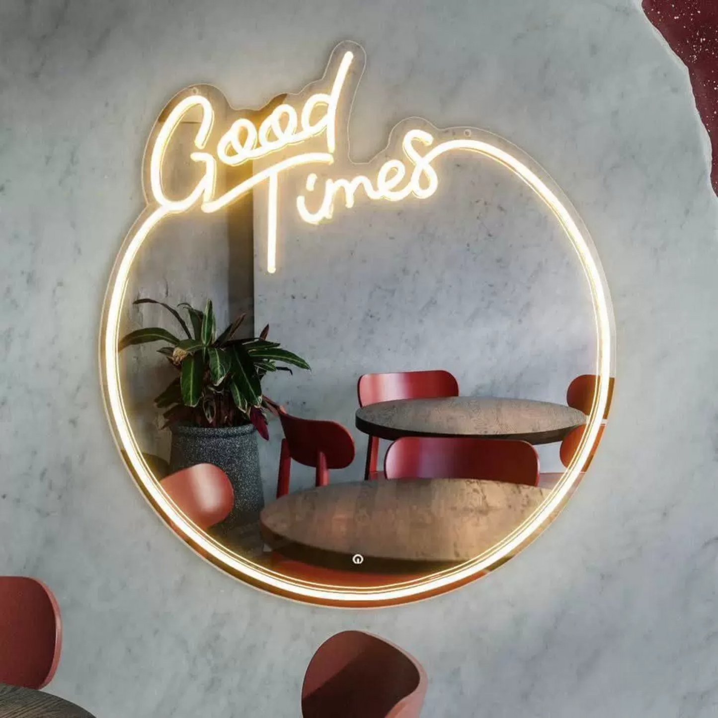 “Good Vibes” LED Neon Sign for Bedroom, Lounge & Trendy Decor