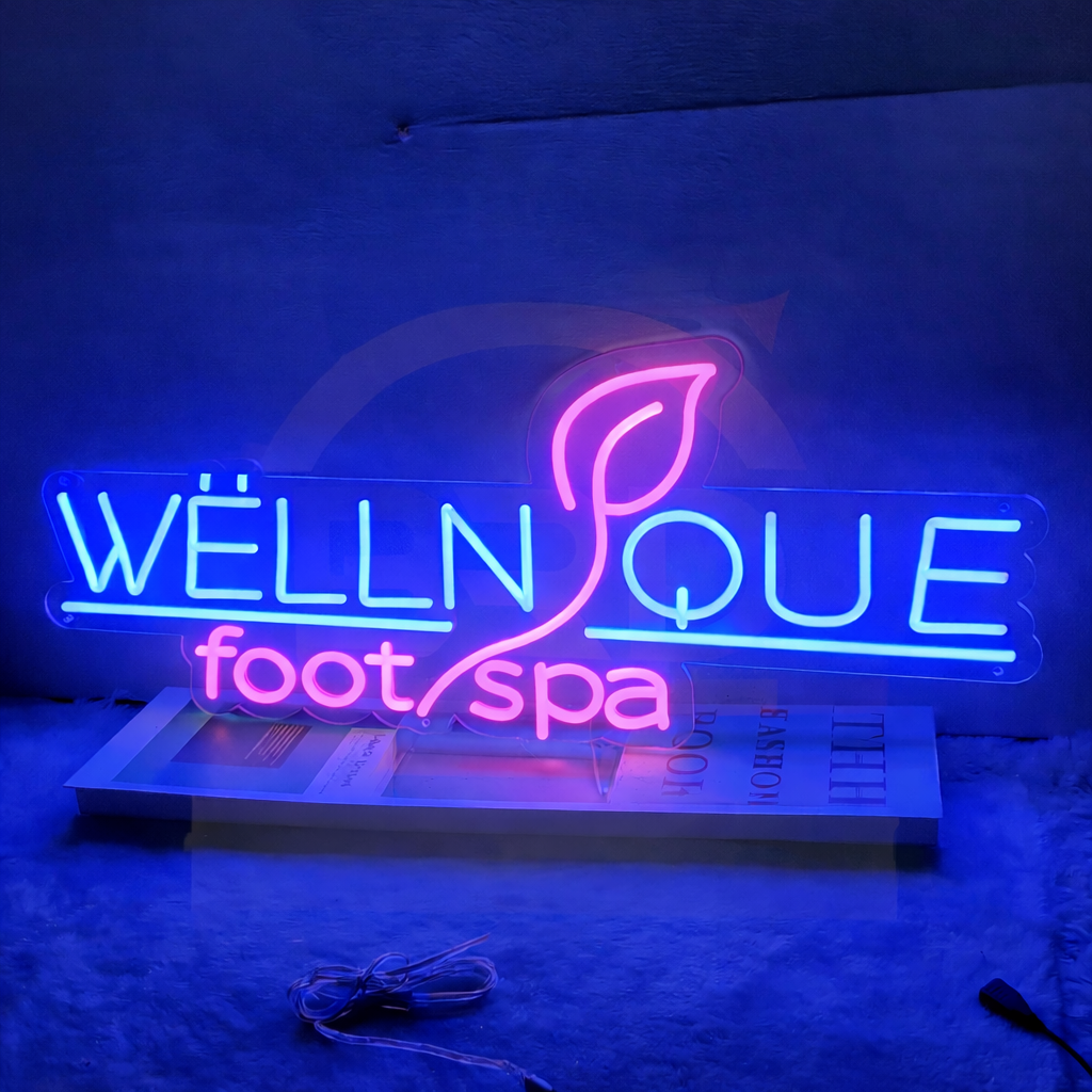 Mini Warm White LED Neon Accent Light for Desk and Small Space Decor