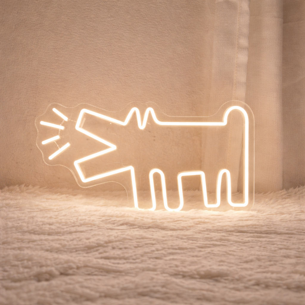 Minimal Growth Line LED Neon Sign for Office Wall Decor