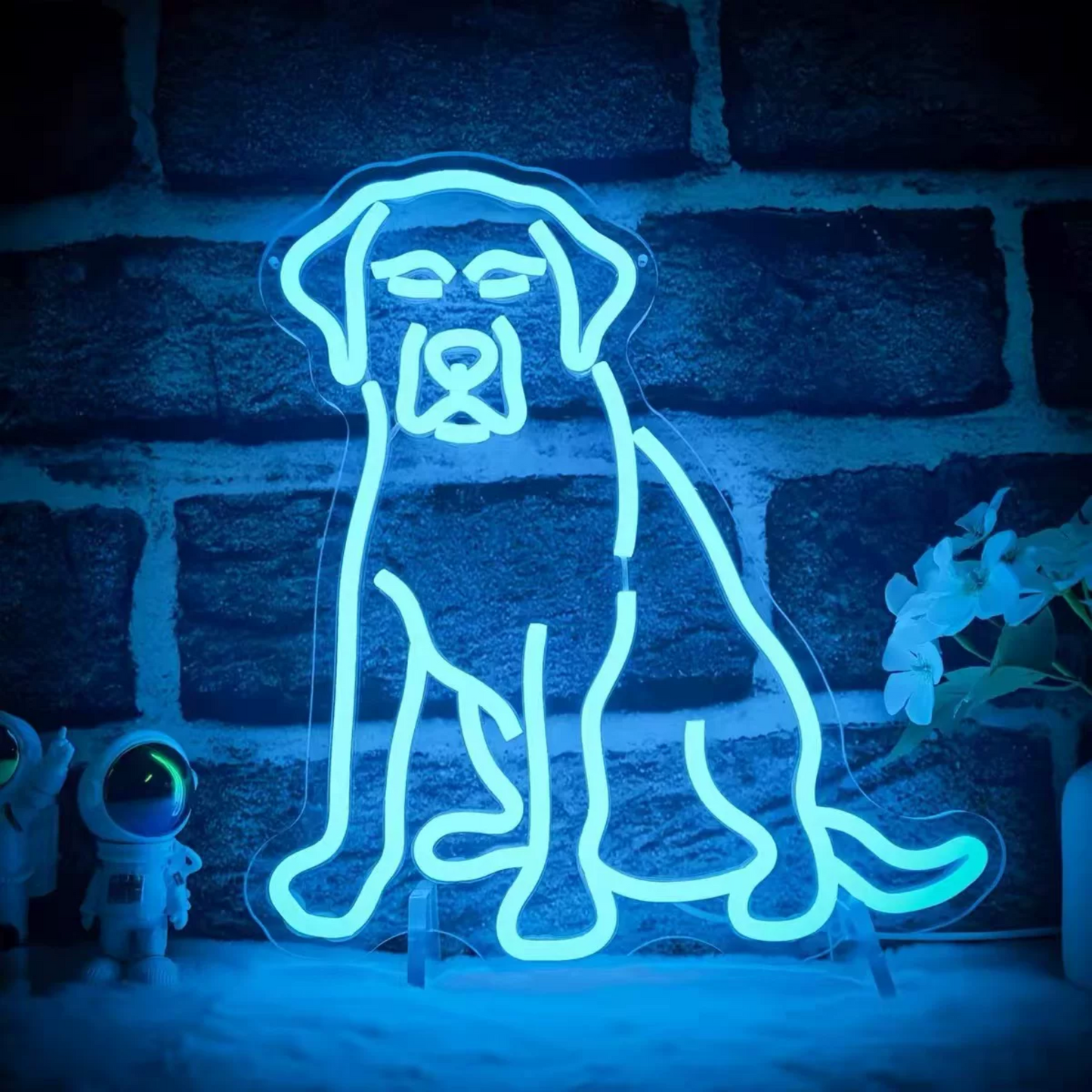 Dog LED Neon Sign — Aesthetic Night Light for Bedroom & Kids' Room Decor