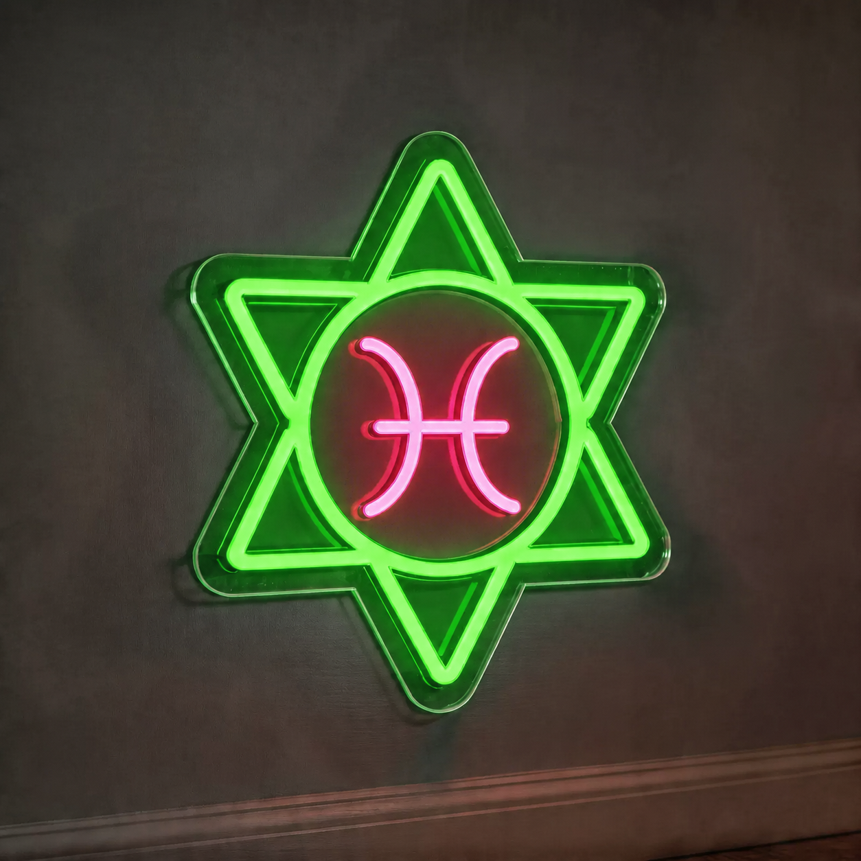 Pisces Zodiac LED Neon Sign Astrology Horoscope Neon Light Wall Decor for Bedroom Gaming Room