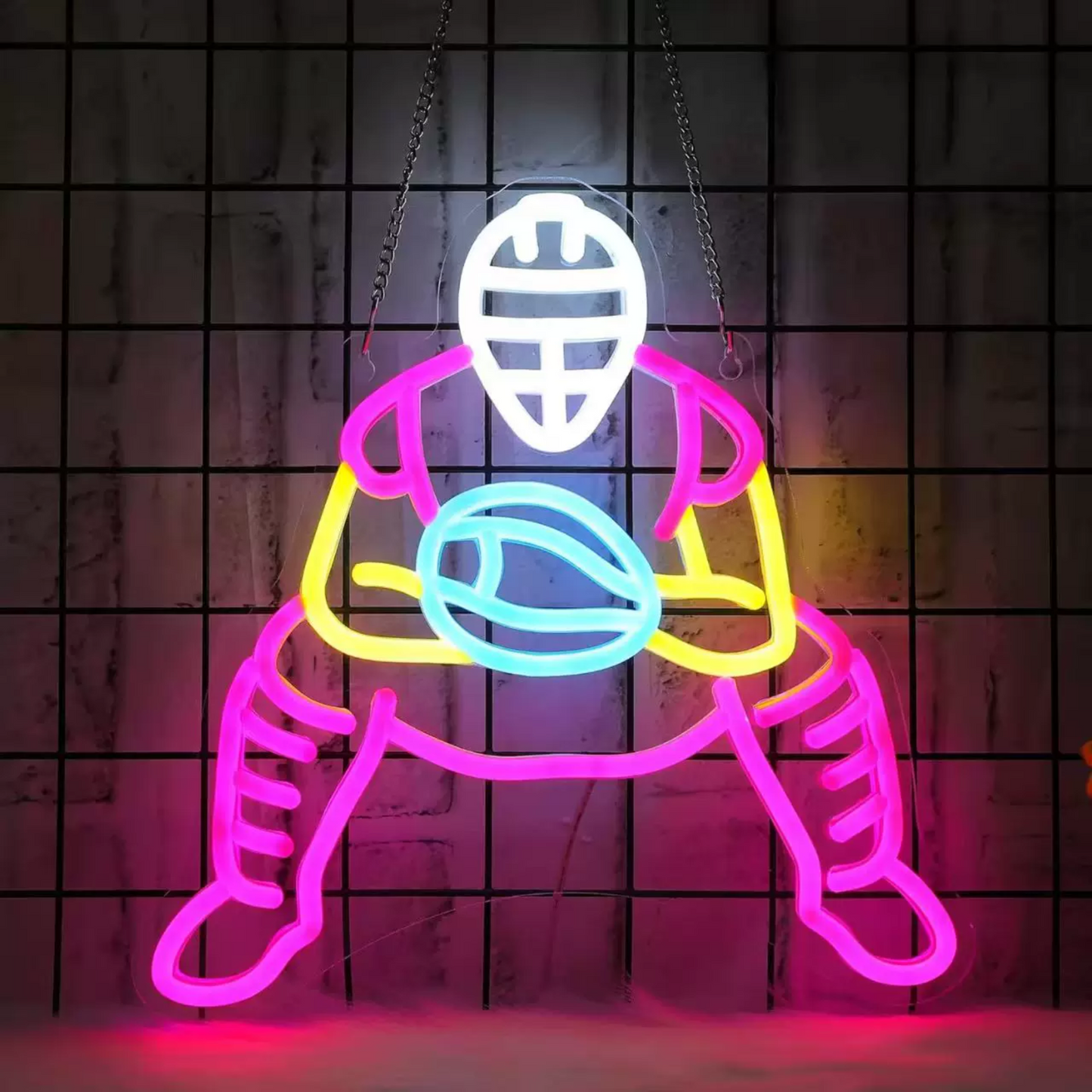 Basketball Player LED Neon Sign Sports Neon Light for Room Gym Wall Decor