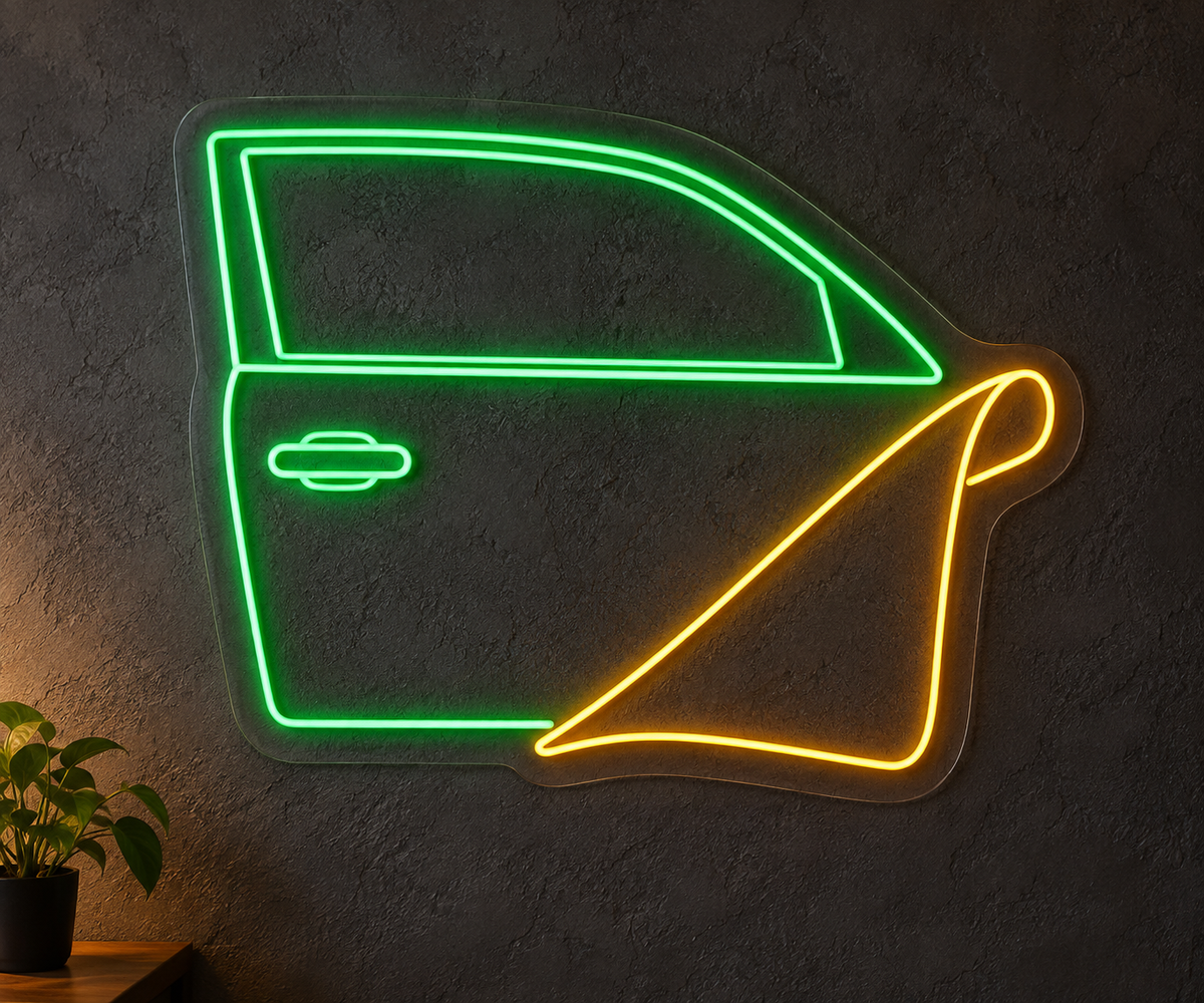 Car Door and Wrap Film LED Neon Sign for Vehicle Wrap Studios - design reference