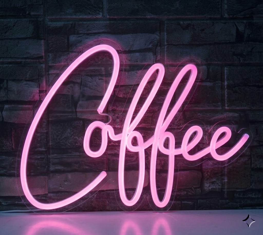 Coffee LED Neon Sign Wall Light for Home and Cafe Decor