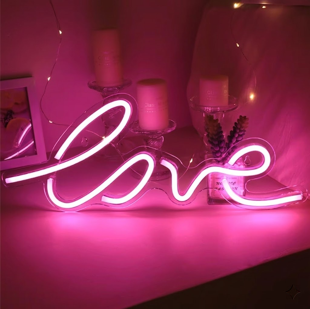 Love LED Neon Sign Romantic Wall Decor for Bedroom Wedding Party