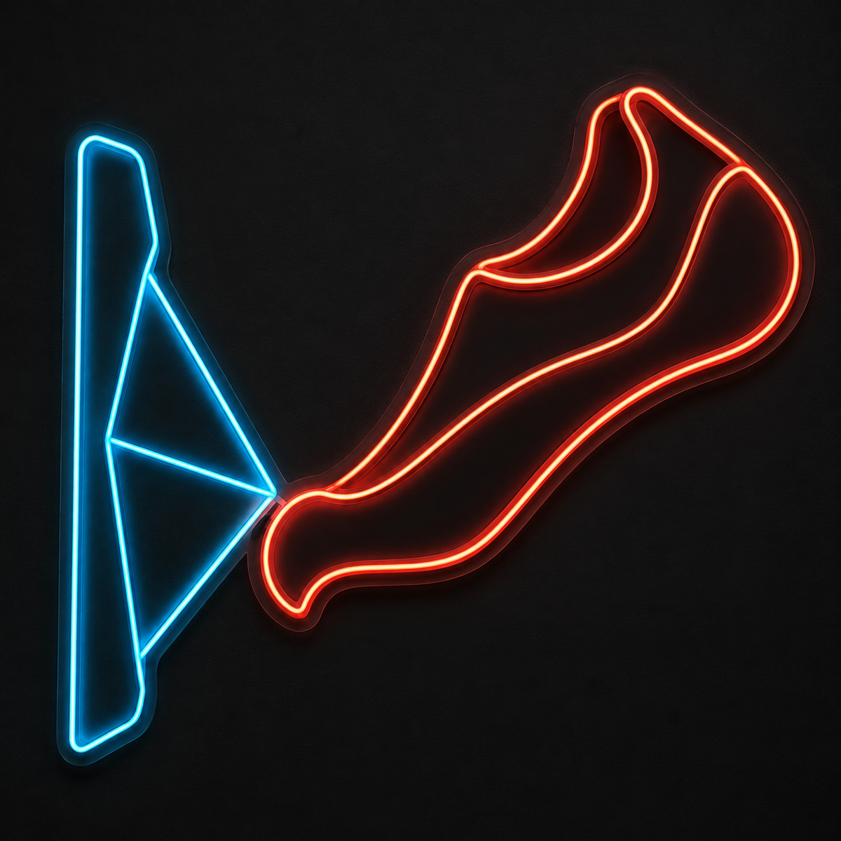 Climbing Shoe LED Neon Sign for Climbing Gyms - design reference