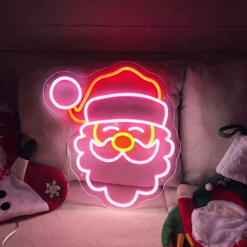 LED Santa Claus Neon Sign for Christmas Home Decoration