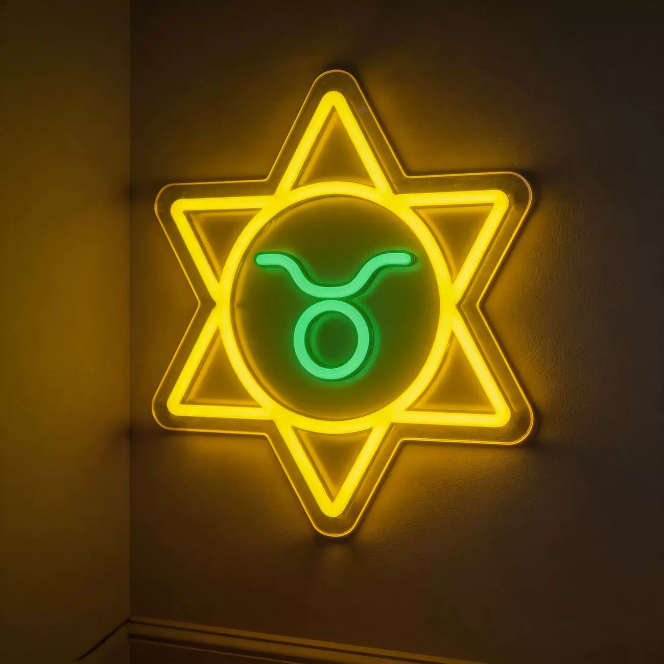 Taurus Zodiac LED Neon Sign Astrology Horoscope Neon Light Wall Decor for Bedroom Gaming Room