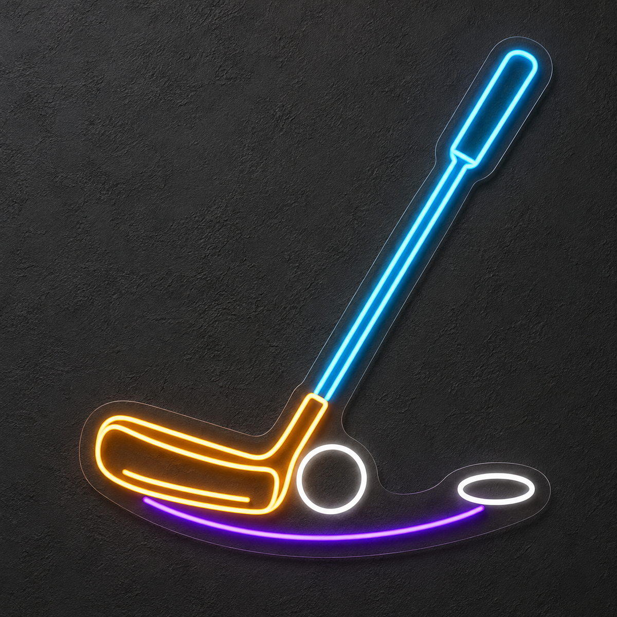 Putter & Ball LED Neon Sign for Golf Pro Shops - design reference