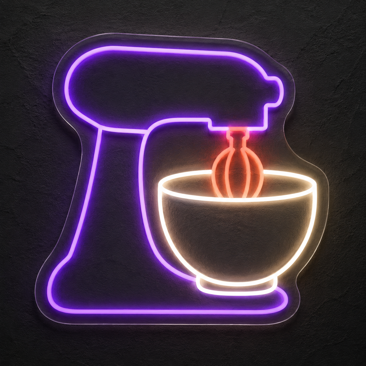 Stand Mixer LED Neon Sign for Baking Corners - design reference