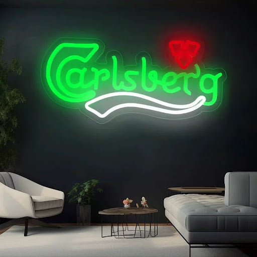 Green Beer Style LED Neon Sign Classic Bar Wall Light for Home Bar Decor
