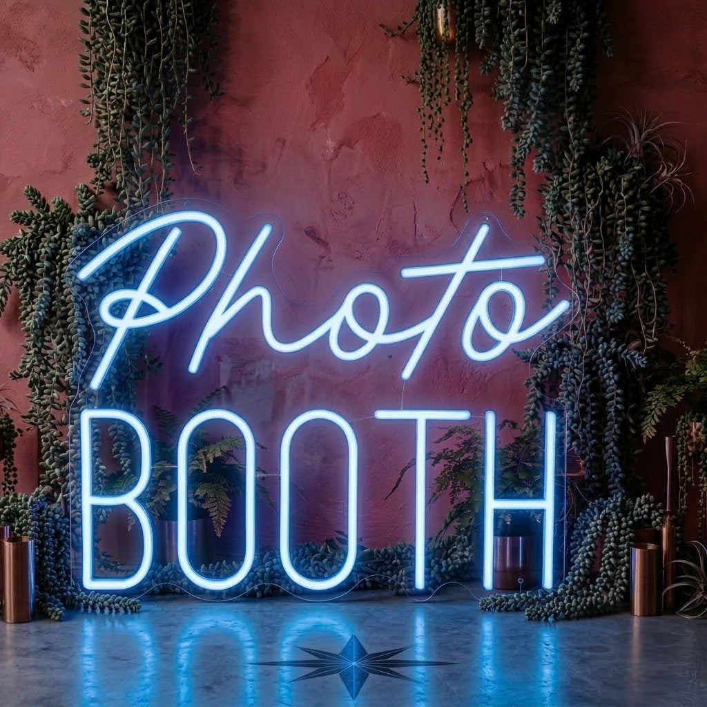 Photo Booth LED Neon Sign for Wedding, Party & Event Decor