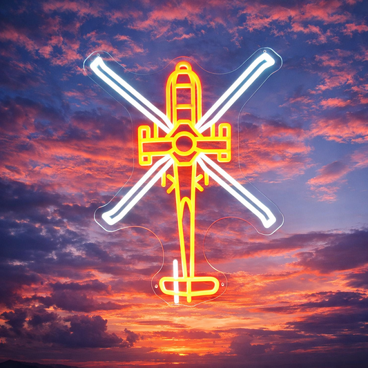 Vintage Airplane LED Neon Sign for Aviation Wall Decor Man Cave Garage