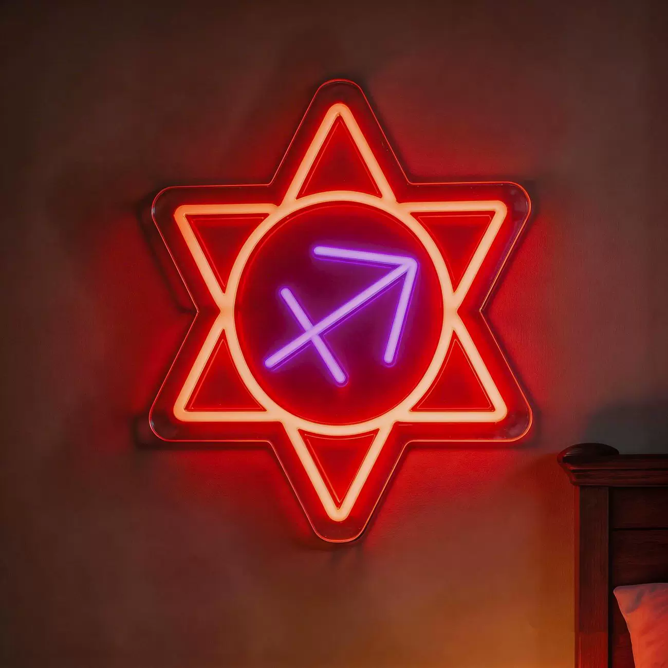 Sagittarius Zodiac LED Neon Sign Astrology Horoscope Neon Light Wall Decor for Bedroom Gaming Room