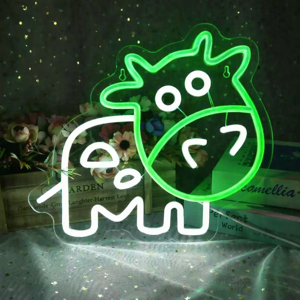 Cute Cow Family Neon Sign LED Wall Light for Kids Room or Nursery Decor