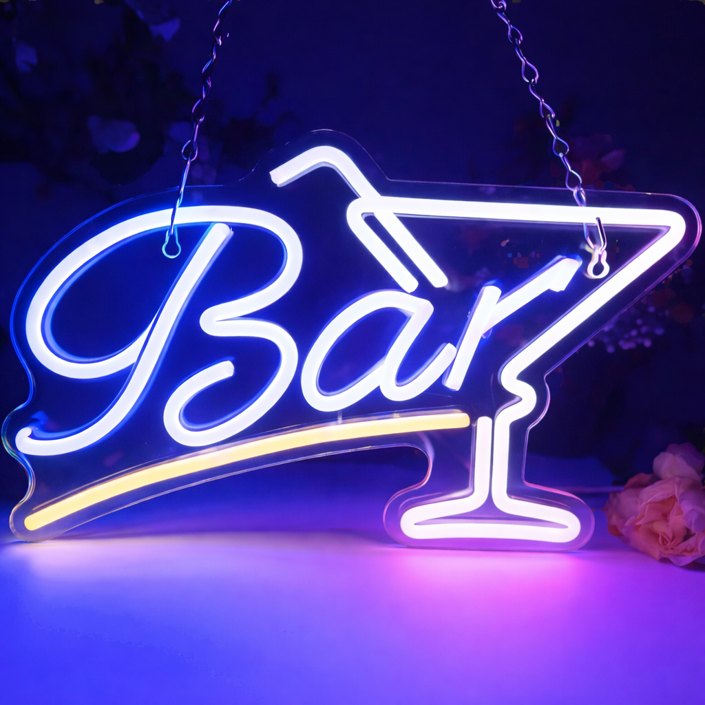 Bar LED Neon Sign Wall Decoration Cocktail Party Light