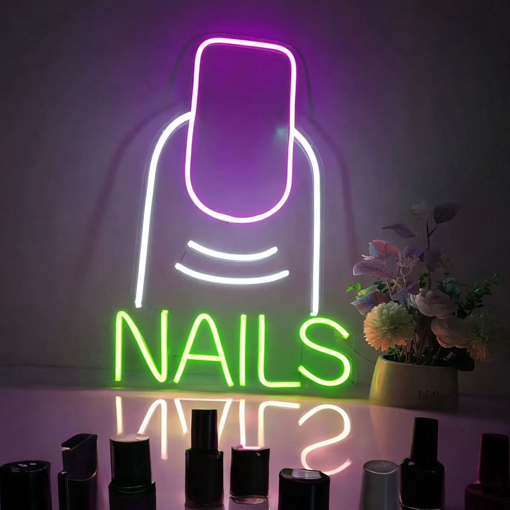Pink Wave LED Neon Sign Cute Aesthetic Light for Bedroom and Desk Decor