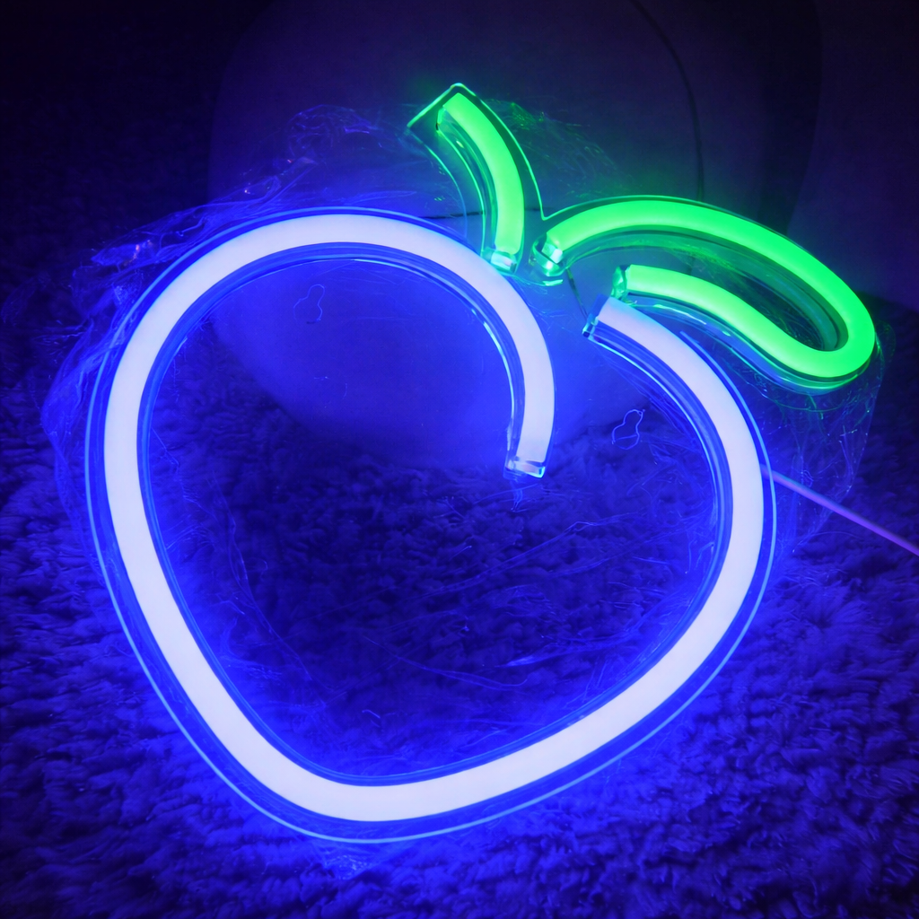 Honey Peach LED Neon Sign Cute Wall Decor for Bedroom Party