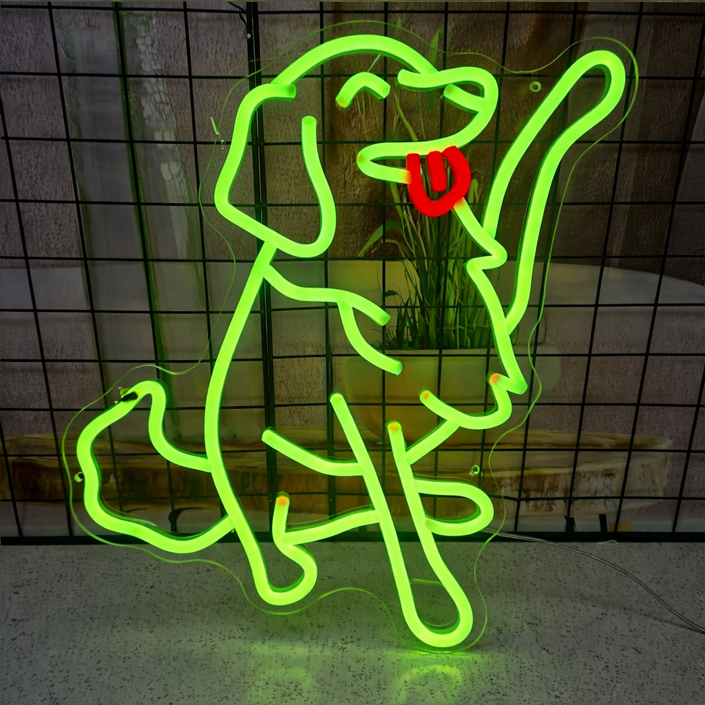 Abstract Line LED Neon Mirror Sign for Modern Room, Bedroom & Minimalist Decor