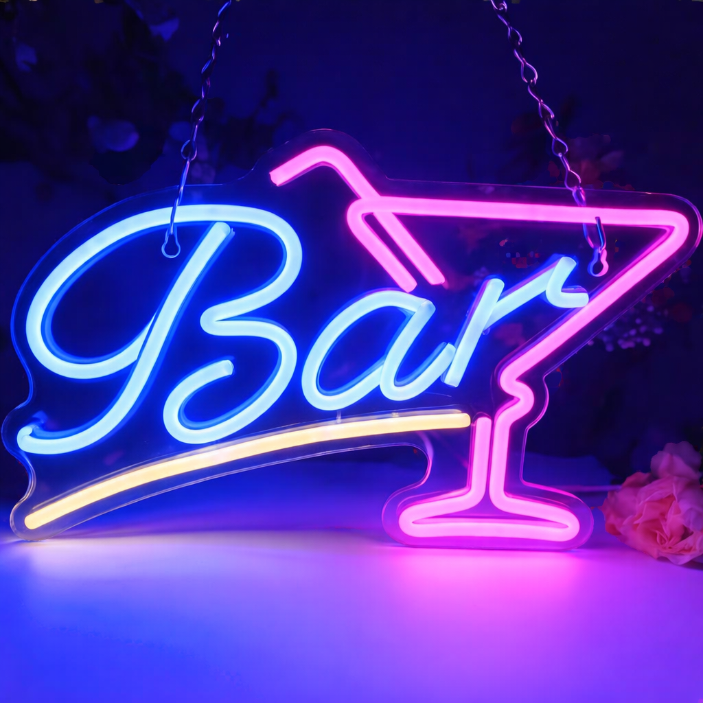 Bar LED Neon Sign Wall Decoration Cocktail Party Light