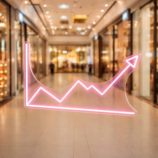 Upward Growth LED Neon Sign Wall Decoration Office Home Bar