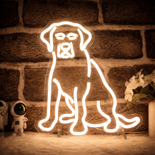 Dog LED Neon Sign — Aesthetic Night Light for Bedroom & Kids' Room Decor