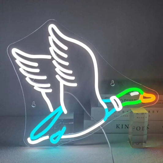 Angel Wings LED Neon Sign Aesthetic Flying Bird Neon Light for Bedroom Decor