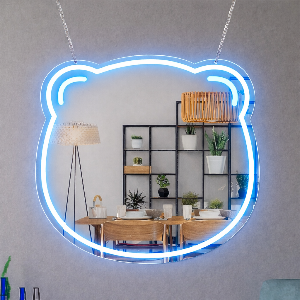 Minimalist Wave LED Neon Sign for Modern Home & Ambient Decor