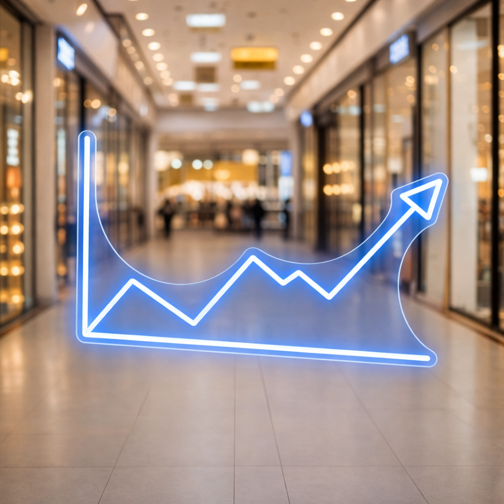 Upward Growth LED Neon Sign Wall Decoration Office Home Bar