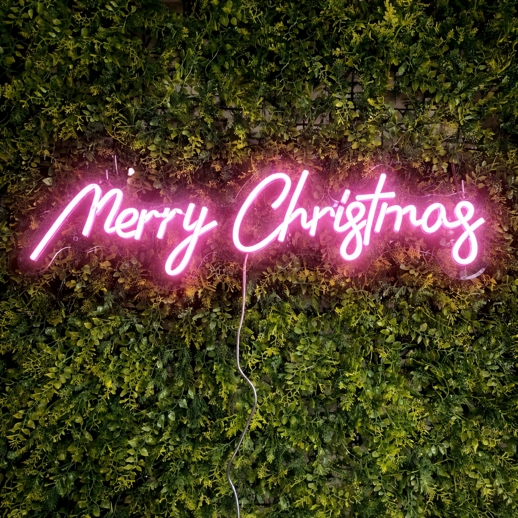 Merry Christmas Neon Sign LED Wall Light for Holiday Decoration