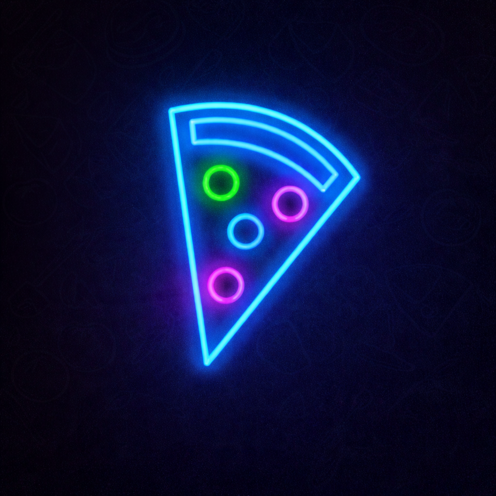 Pizza Slice LED Neon Sign for Pizzeria, Restaurant & Kitchen Wall Decor