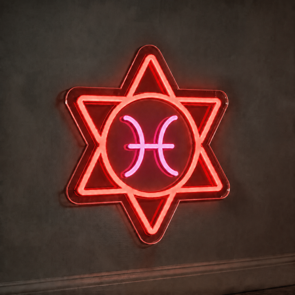 Pisces Zodiac LED Neon Sign Astrology Horoscope Neon Light Wall Decor for Bedroom Gaming Room
