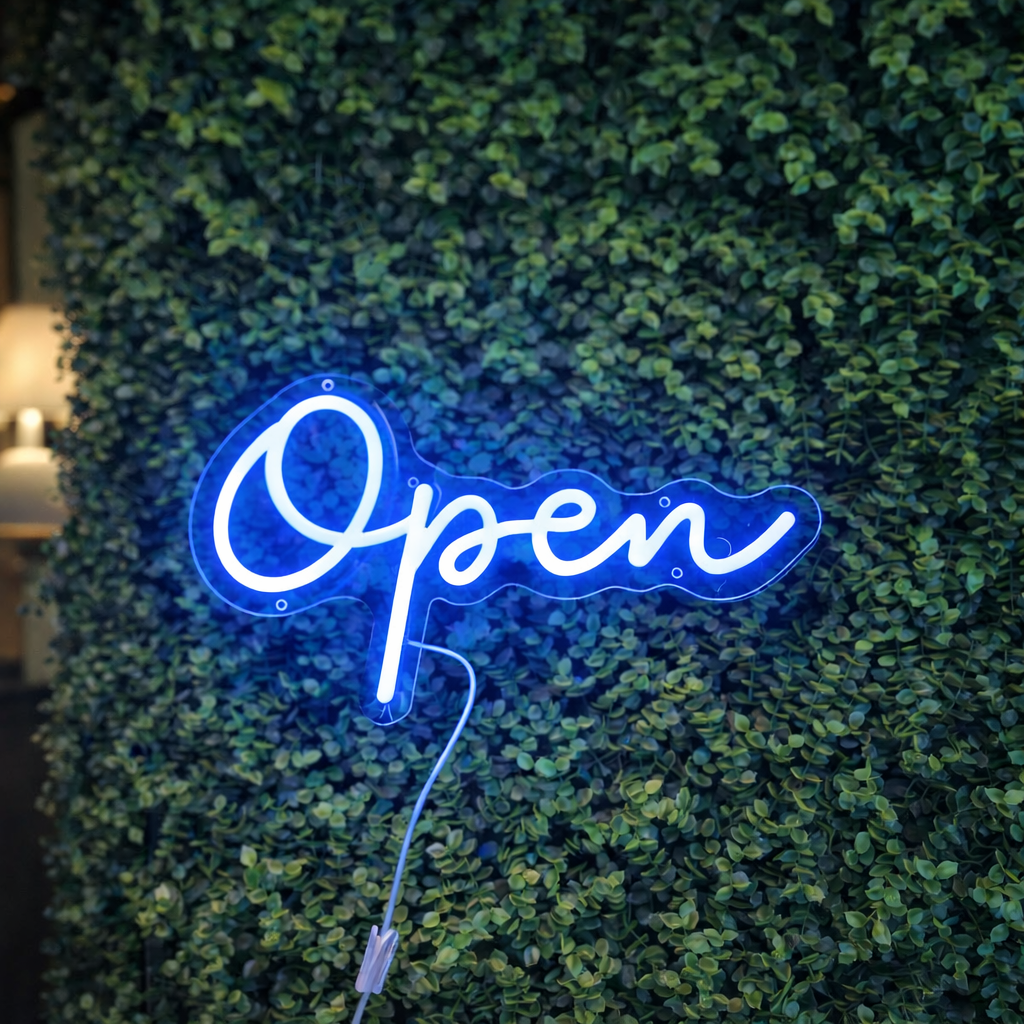 Open Neon Sign LED Light Shop Bar Cafe Storefront Wall Decor Business Neon Light
