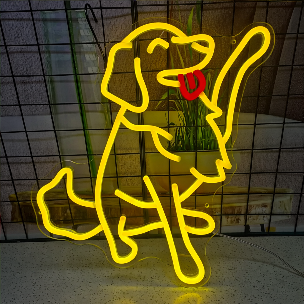 Abstract Line LED Neon Mirror Sign for Modern Room, Bedroom & Minimalist Decor