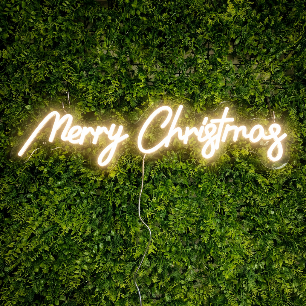 Merry Christmas Neon Sign LED Wall Light for Holiday Decoration