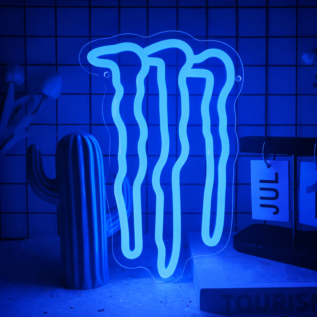 Green Claw Style LED Neon Sign for Gaming Room Bar Wall Decor