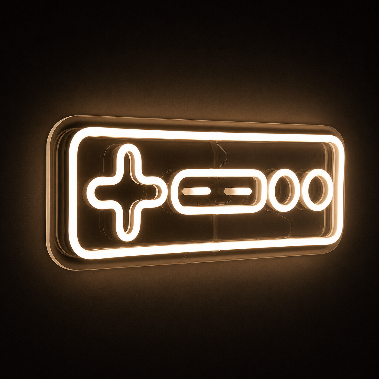 Game Controller LED Neon Sign Warm White Gaming Neon Light Wall Decor for Bedroom Game Room