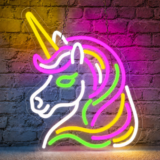 Unicorn LED Neon Sign Colorful Fantasy Neon Light Wall Decor for Bedroom Kids Room