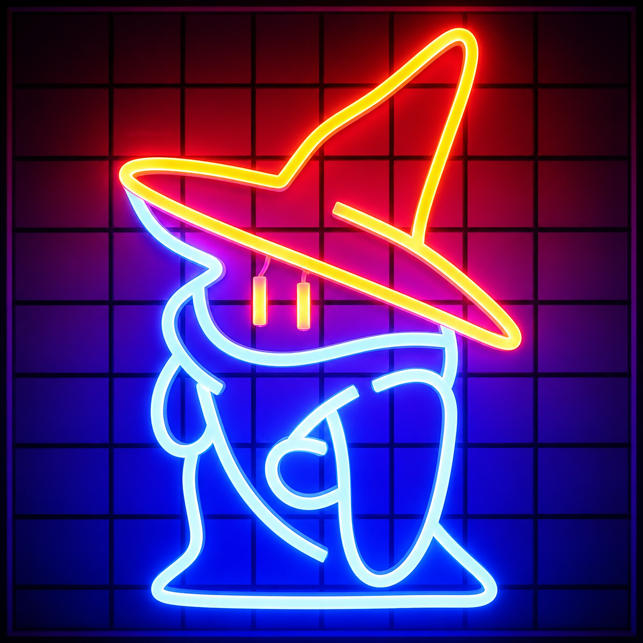Wizard Ghost LED Neon Sign Cute Halloween Neon Light Wall Decor for Bedroom Party Game Room