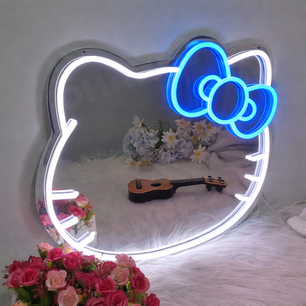 Pink & White Cloud LED Neon Sign for Bedroom & Dreamy Decor