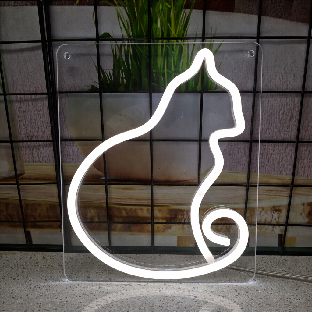 Custom Script Text LED Neon Mirror Sign for Bedroom, Vanity & Aesthetic Room Decor