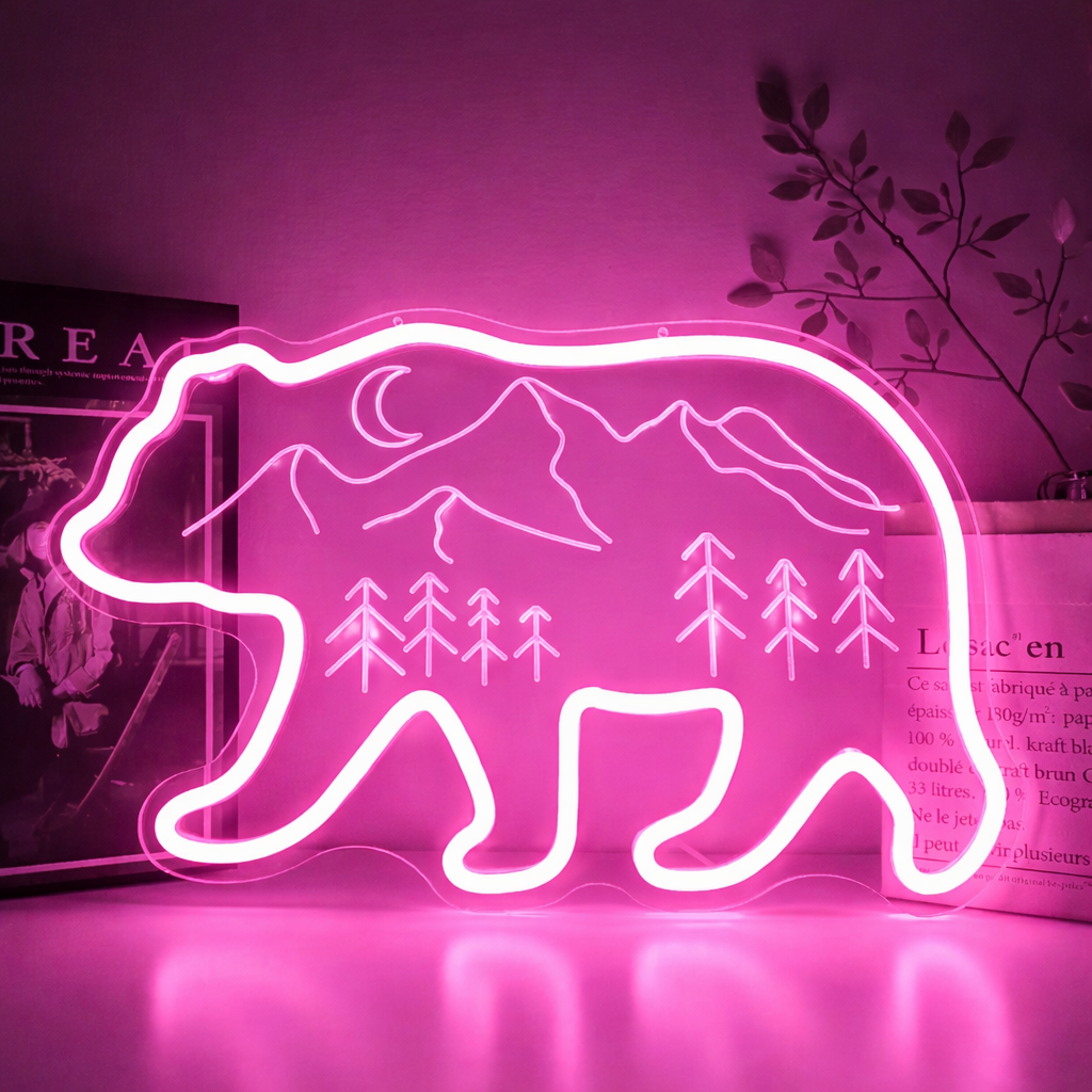 Cute Cat & Hand LED Neon Sign Warm White Pet Neon Light for Cozy Room Decor