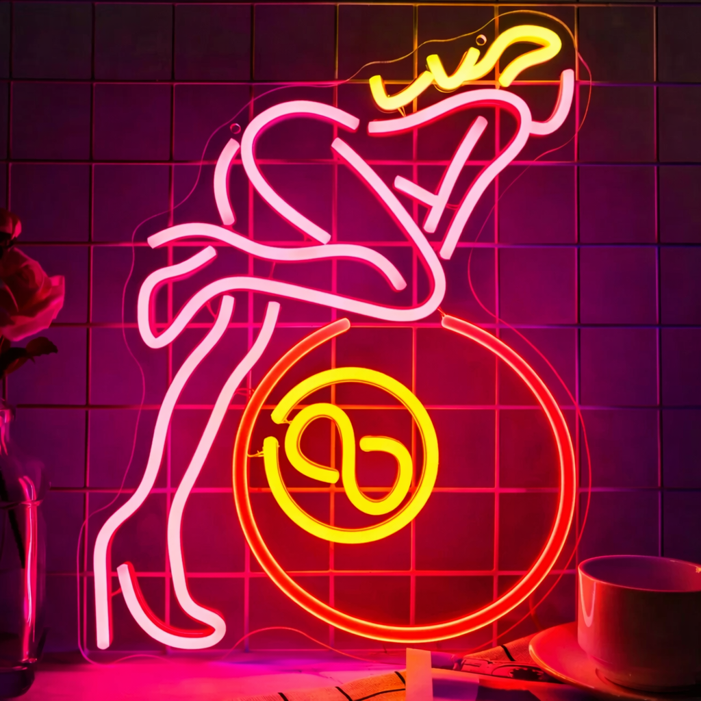 Sexy Girl Bicycle LED Neon Sign for Bar Bedroom Wall Decor