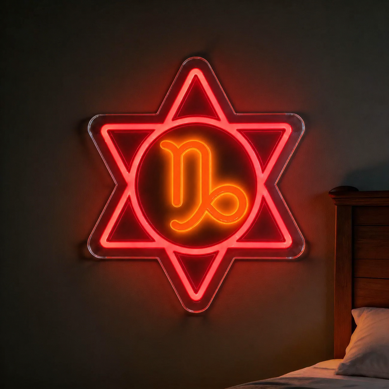 Capricorn Zodiac LED Neon Sign Astrology Horoscope Neon Light Wall Decor for Bedroom Gaming Room