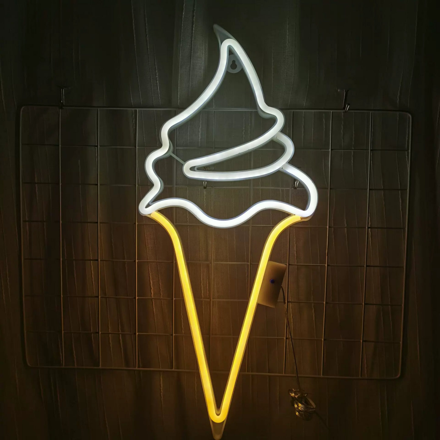 Ice Cream LED Neon Sign Dessert Light for Cafe Shop Wall Decor